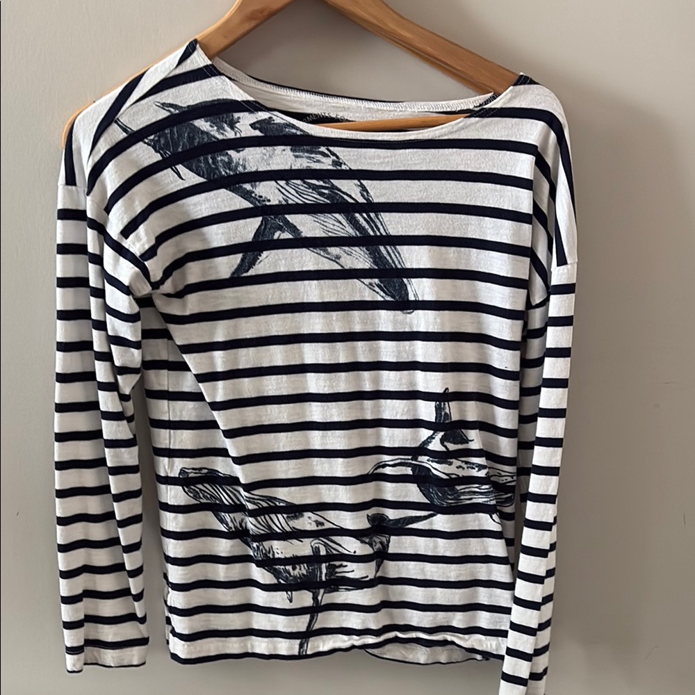 J.Crew Striped Long Sleeve Top